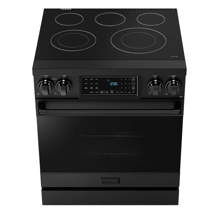 Gordon Ramsay by THOR Kitchen 30"Professional Electric Range Matte Black, RSE30B