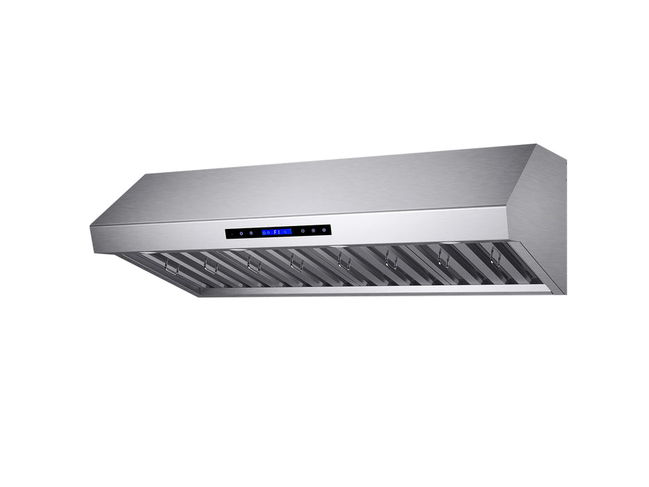 Forno 48'' 1000 CFM Wall Mount Range Hood Stainless Steel, FRHWM5030-48