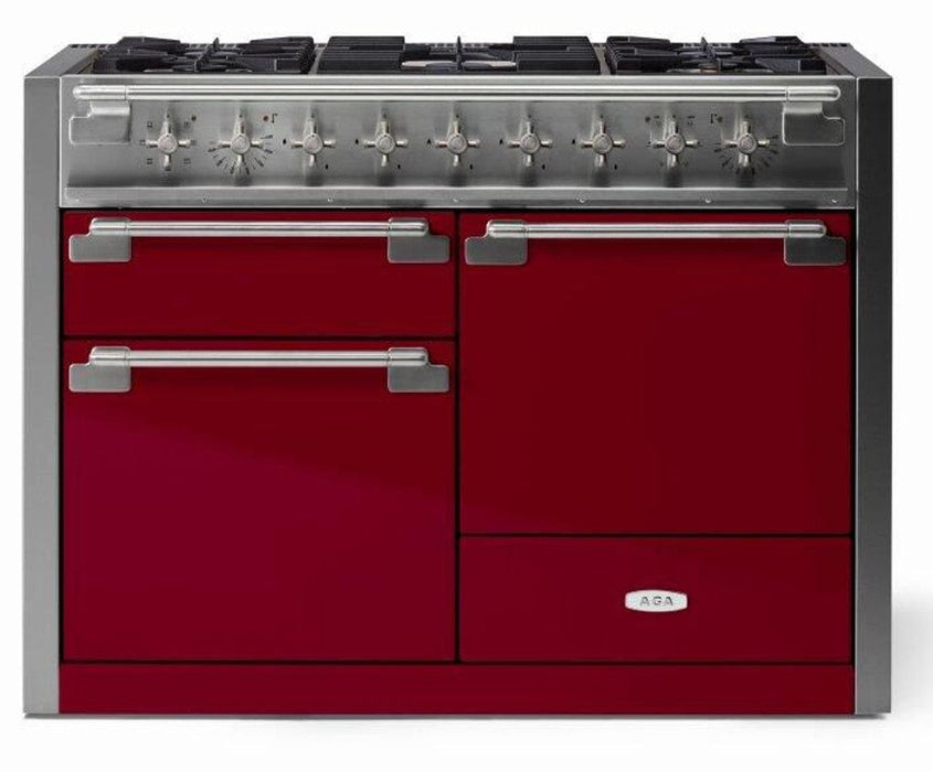 AGA 48" Elise Dual Fuel Range - Cranberry AEL481DFCNB
