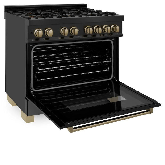 ZLINE Autograph Edition 36 in. Kitchen Package 4AKPR-RABRHDWV36-CB