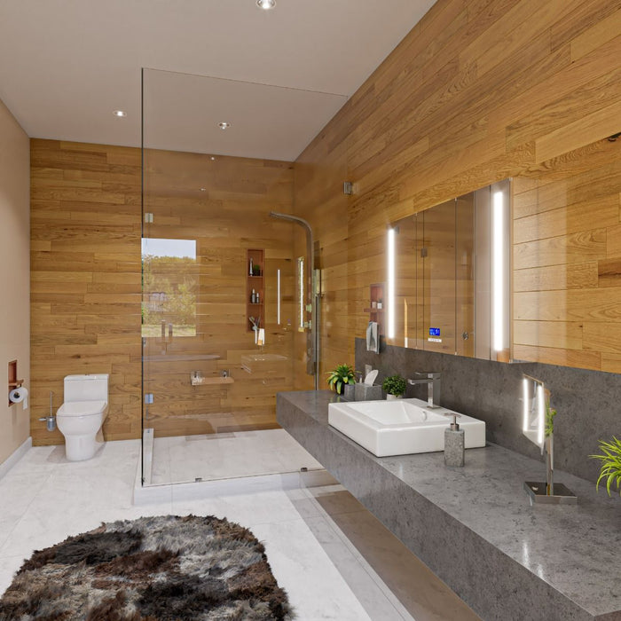 ALFI brand White 24" Rectangular Semi Recessed Ceramic Sink, Faucet Hole ABC701