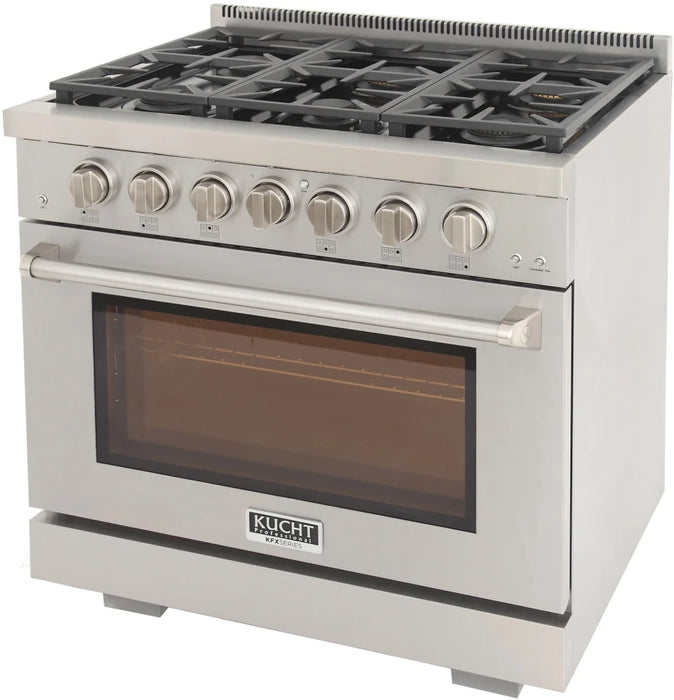 Kucht 36" Freestanding Professional Gas Range KFX3600X-S