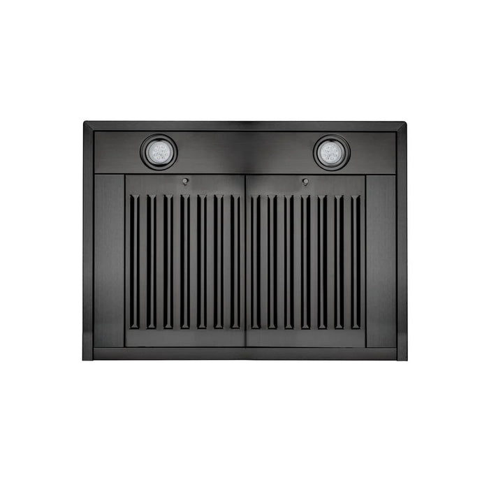 ZLINE Wall Range Hood, Black Stainless Steel, Charcoal Filters BSKBN-CF