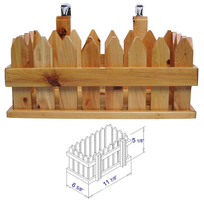 ALFI brand 61'' Free Standing Wooden BathTub, Headrest AB1163