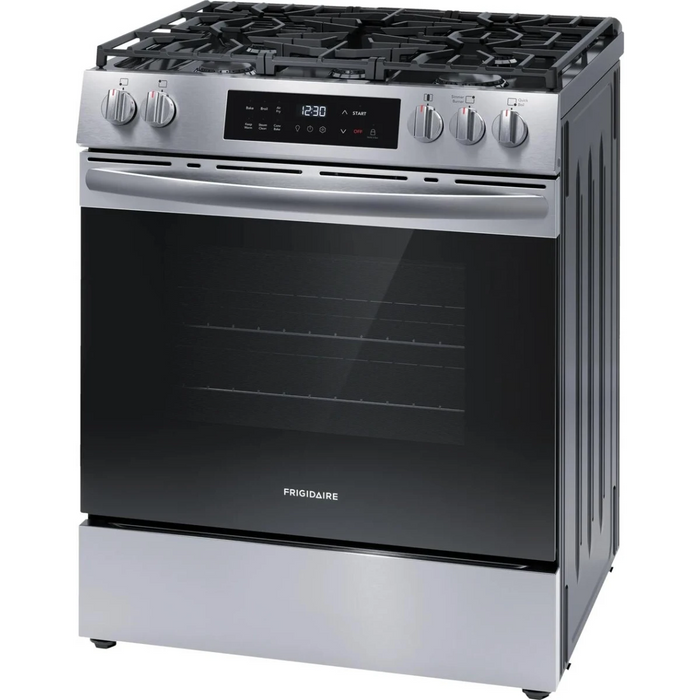Frigidaire 30" Slide-In Gas Range FCFG3082BS