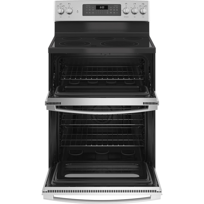 GE 30" Freestanding Double Oven Electric Range, JBS86SPSS