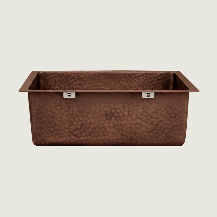 Nauxus Custom Handmade Undermount Copper Kitchen Sink, UDMK05-NX