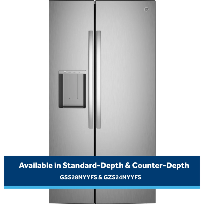 GE 36" Freestanding Side-By-Side Refrigerator, GSS28NYYFS