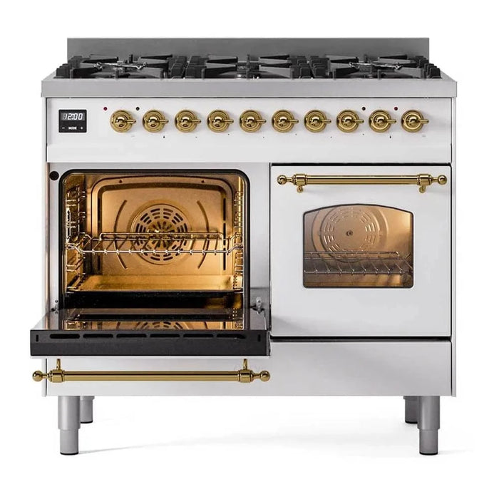 ILVE Nostalgie II Limited Edition 40" Dual Fuel Range White UPD406NMPWHG