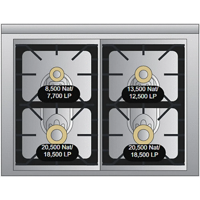 Viking® Tuscany 36" Pro Style Dual Fuel Range TVDR3614BAN