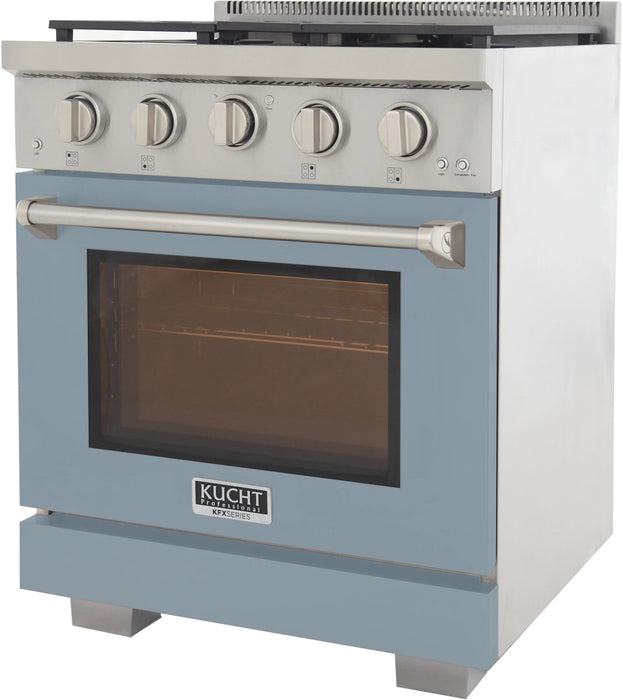 Kucht 30" Freestanding Professional Gas Range Liquid Propane KFX3000X/LP-LB