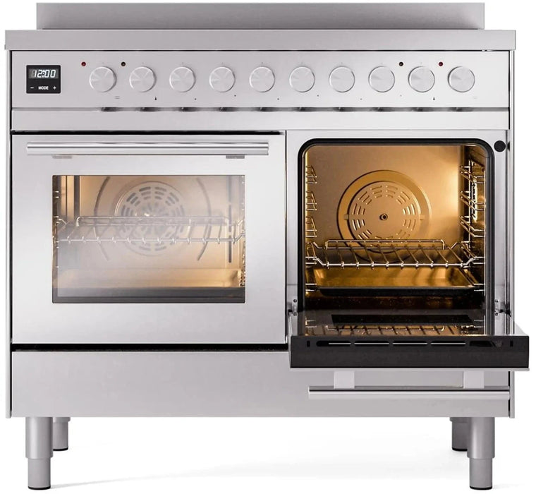 ILVE 40"Professional Plus Induction Range, Stainless Steel UPDI406WMPSS
