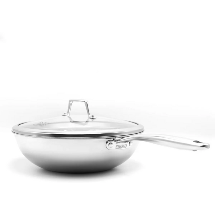 Kucht 3-Ply Stainless Steel WOK with Lid KW309