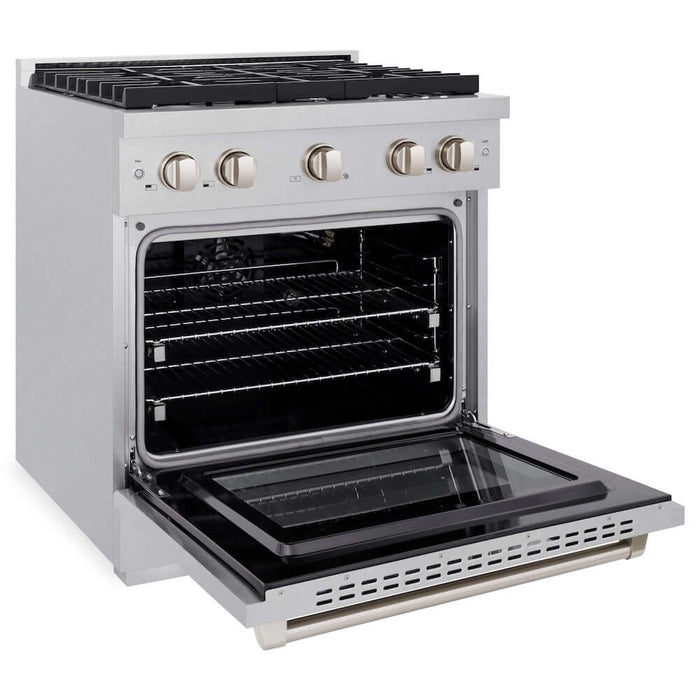 ZLINE 30"Gas Range, Convection Gas Oven , DuraSnow® Stainless Steel, SGRS-30