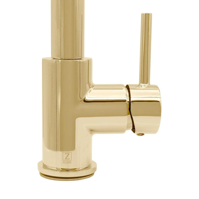 ZLINE Dante Kitchen Faucet In Polished Gold, DNT-KF-PG