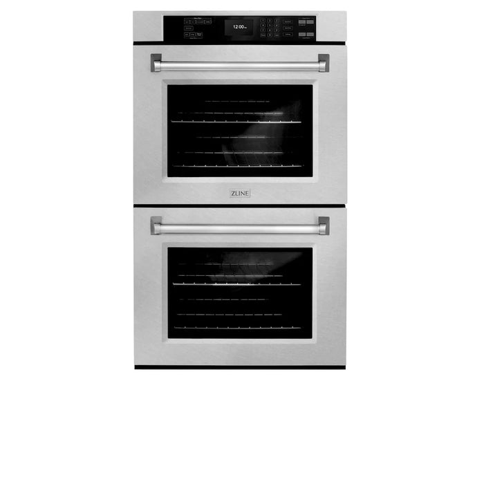 ZLINE 30"Professional True Convection Double Wall Oven, Air Fry, Self Clean, DuraSnow® Stainless Steel WADS-30