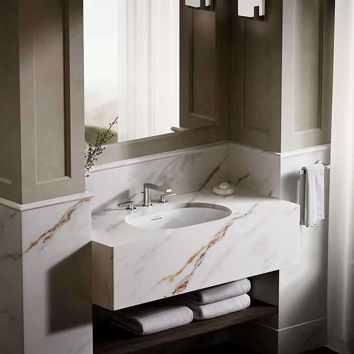 KOHLER Brazn 24-1/4" oval undermount bathroom sink K-21057