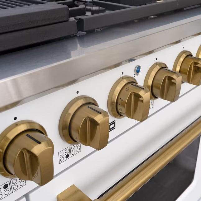 Akicon 48" Convection Oven Freestanding Natural Gas Range - AK-JK48A1-WG