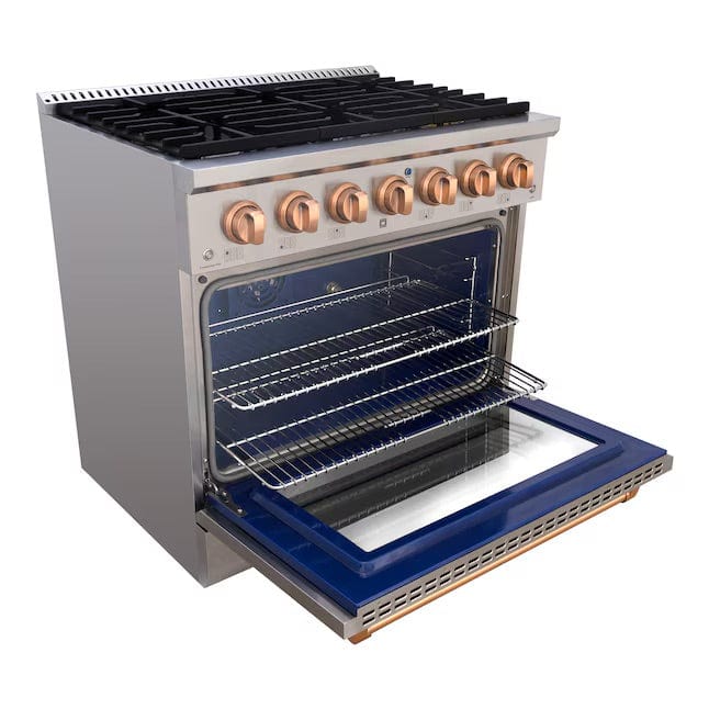 Akicon 36" Convection Oven Freestanding Natural Gas Range - AK-JK36A1-SC