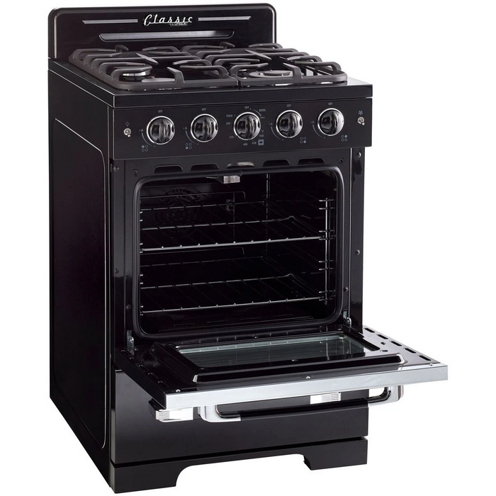 UNIQUE 24" Freestanding Gas Range, UGP-24CR B