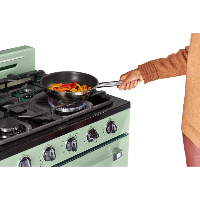 UNIQUE 30" Classic Retro Offgrid Range, Large Power burner, UGP-30CR OF2 LG