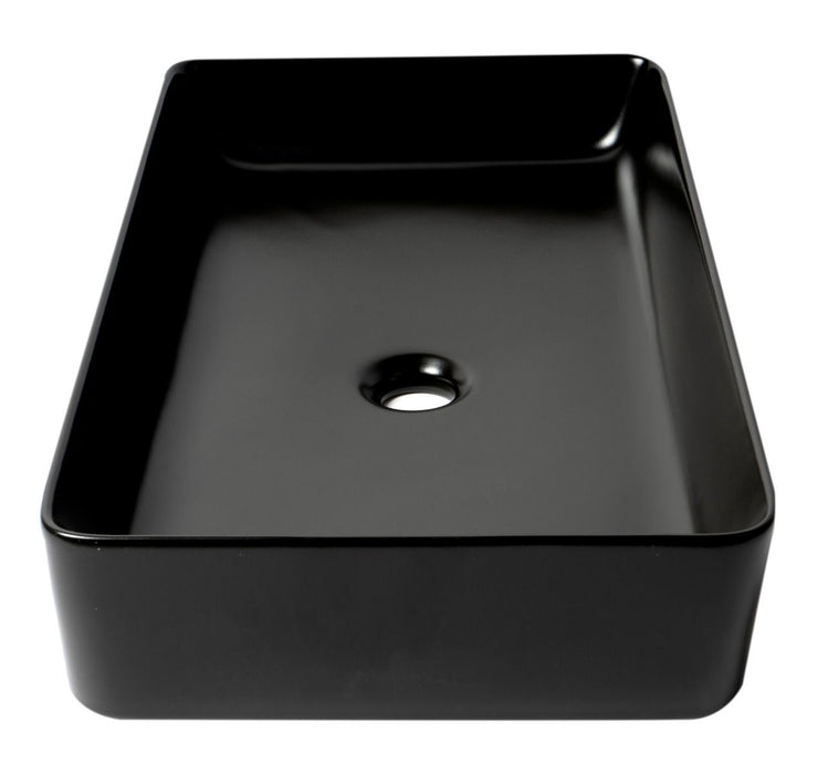 ALFI brand 24" Modern Rectangular Above Mount Ceramic Sink ABC902
