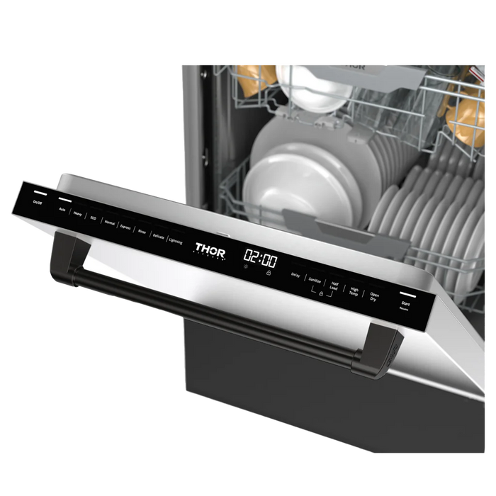 Gordon Ramsay by THOR Kitchen 24" Dishwasher, Stainless Steel, DW24X8BA99-BLK