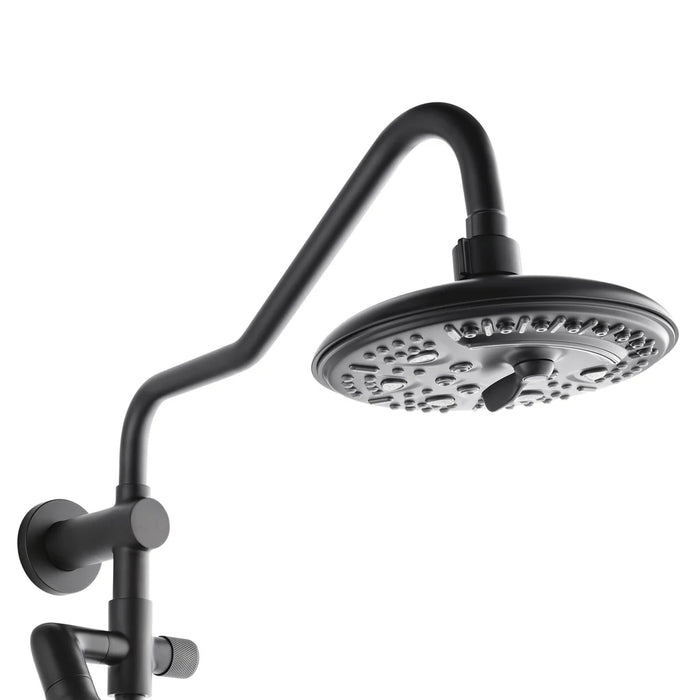 Forno Acqua AcquaFALL Shower, Overhead Rainfall Shower, Handheld Shower Head SCW2BK-C2