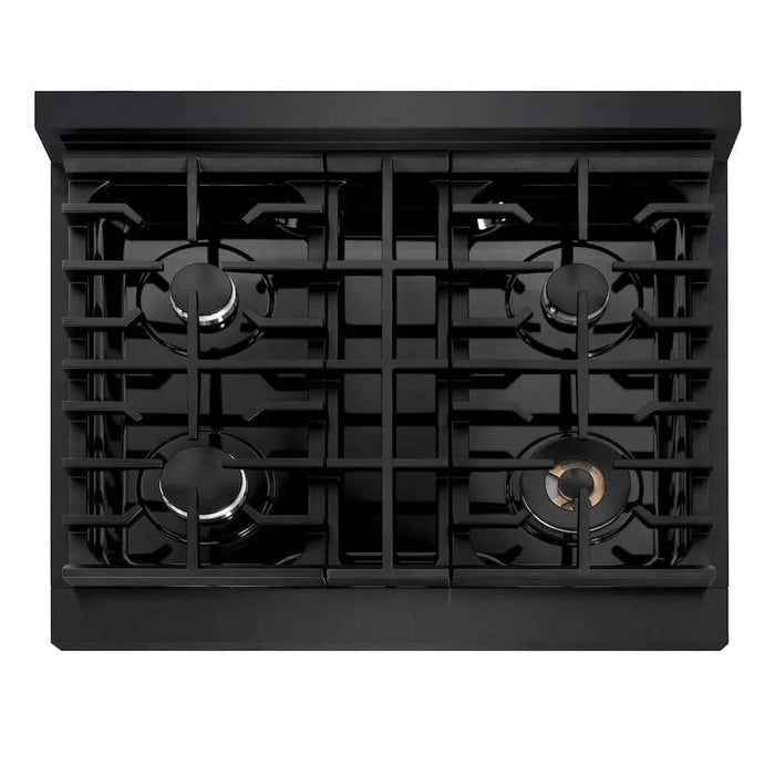 ZLINE 30" Paramount Gas Rangetop Black Stainless Steel SRTB-30