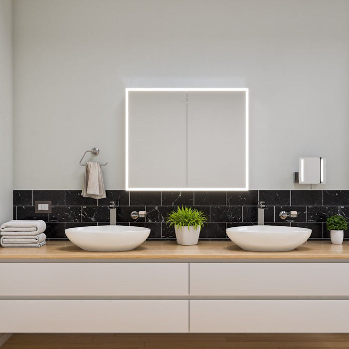 ALFI brand White 23" Fancy Above Mount Ceramic Sink ABC914