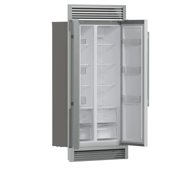 FORNO Salerno 37" Side-by-Side Built-In Refrigerator FFRBI1805-37SG