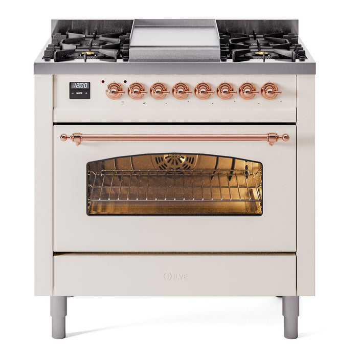 ILVE Nostalgie II 36" Dual Fuel Natural Gas Range, UP36FNMP