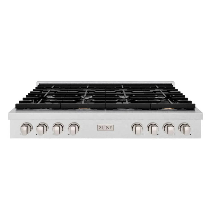 ZLINE 48" Paramount Gas Rangetop DuraSnow® Stainless Steel SRTS-48
