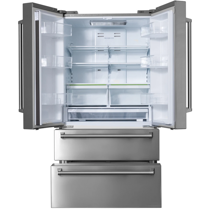 Kucht 36" Counter Depth Freestanding French Door Refrigerator KR700i