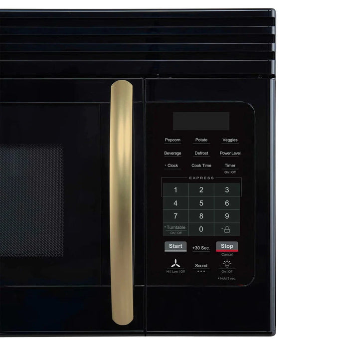 Forno Scalo 30"Over the Range Microwave, Black Stainless Steel, FOTR3007-30BLK