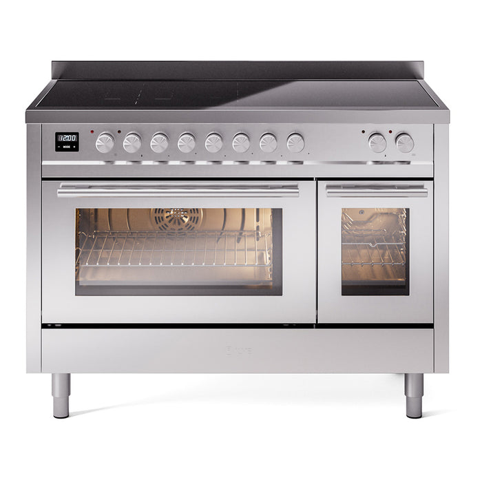 ILVE 48"Professional Plus Induction Range, UPI486WMP — UPI486WMPWH