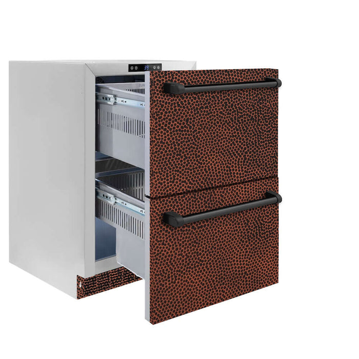 ZLINE 24" Touchstone 168 Can Outdoor-Rated Dual Refrigerator Drawer RDSO-HH-24