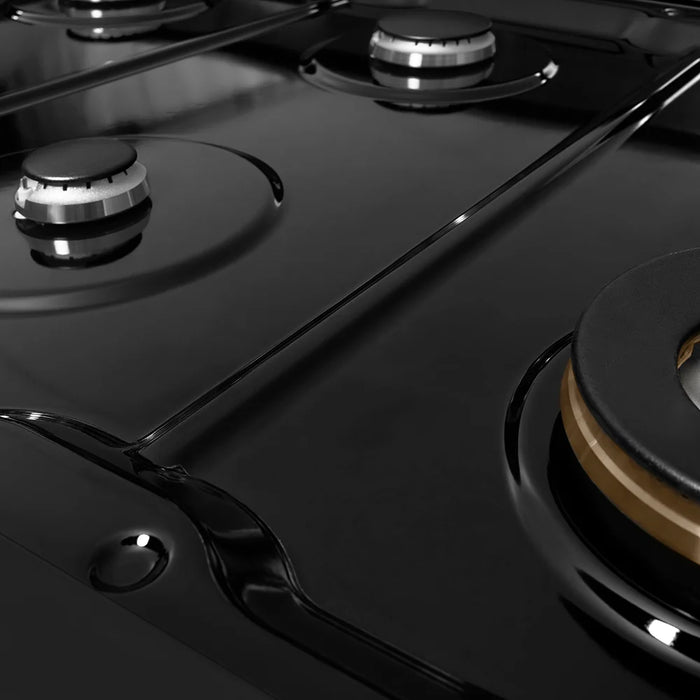 ZLINE 48" Classic Gas Rangetop, 8 Burners, Porcelain Cooktop, Black Stainless Steel, RTB2-48