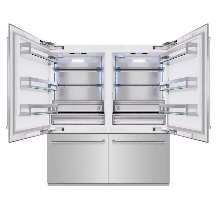 ZLINE 72" Built-In Bottom Freezer Refrigerator,Water Dispenser, Ice Maker, RBIT-304-72