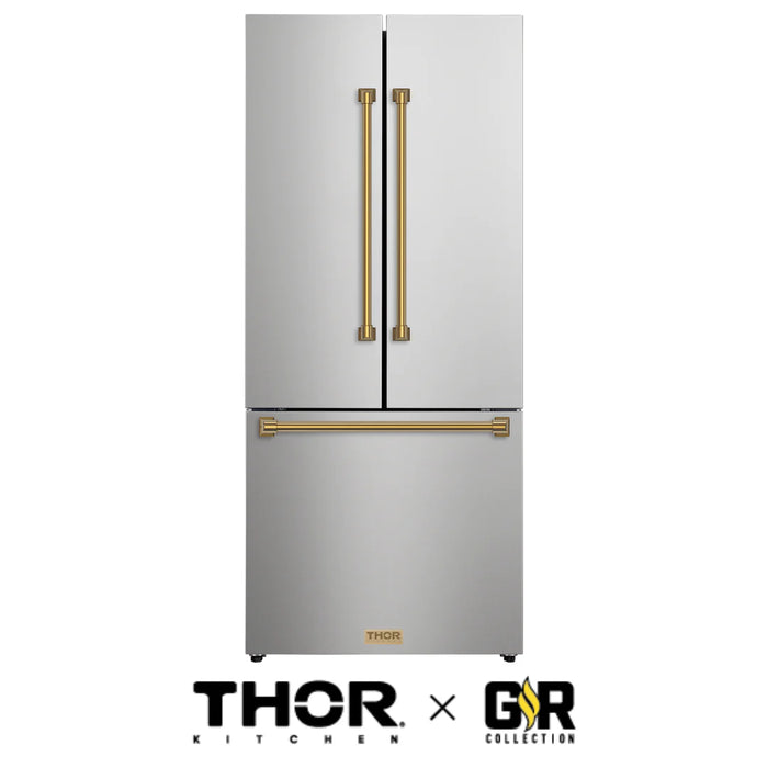 Gordon Ramsay by THOR Kitchen 30"French Door Counter Depth Refrigerator RF3017FFD99-BRZ