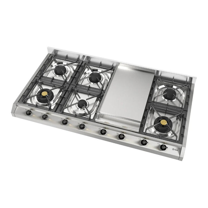 ILVE Nostalgie II 48" Built-In Gas Cooktop UHCP1265FNSSB