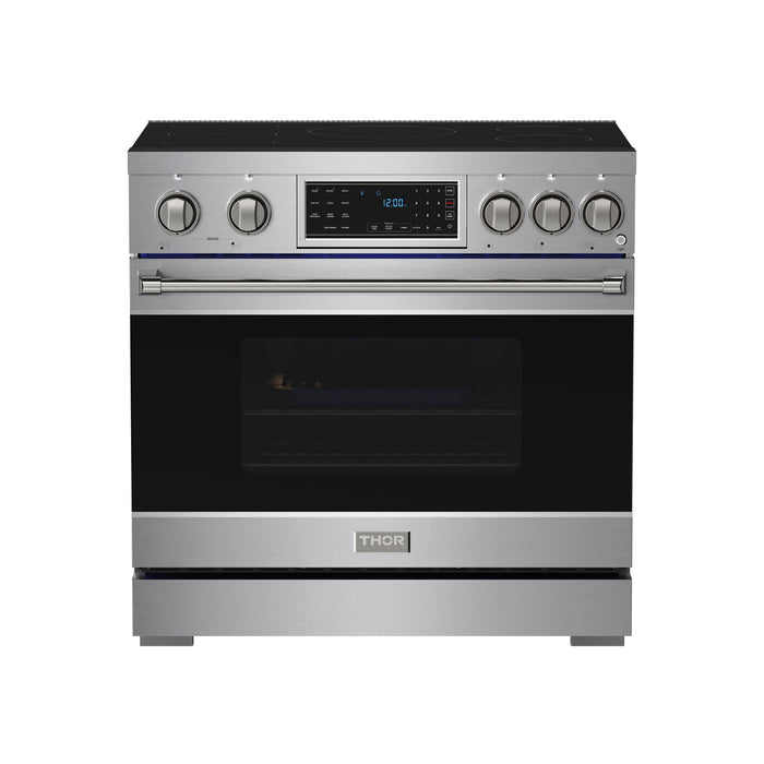 THOR Kitchen 36" 6 Professional Smooth Glass Top Induction Range - Interior View