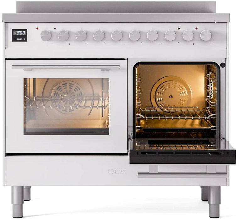 ILVE 40"Professional Plus Induction Range, White UPDI406WMPWH
