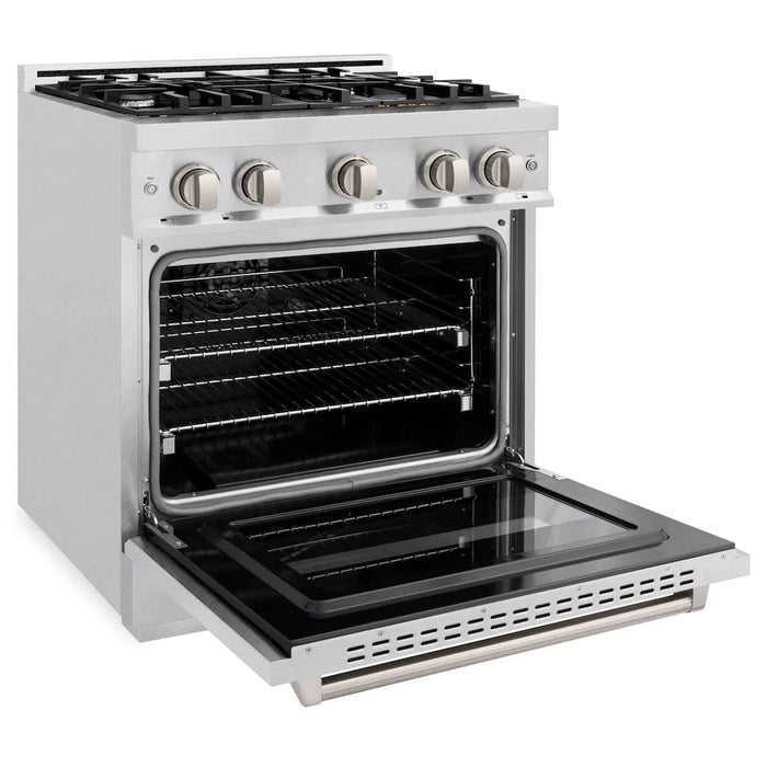 ZLINE 30" Classic Gas Range, Convection Gas Oven DuraSnow® Stainless Steel, CGRS-30