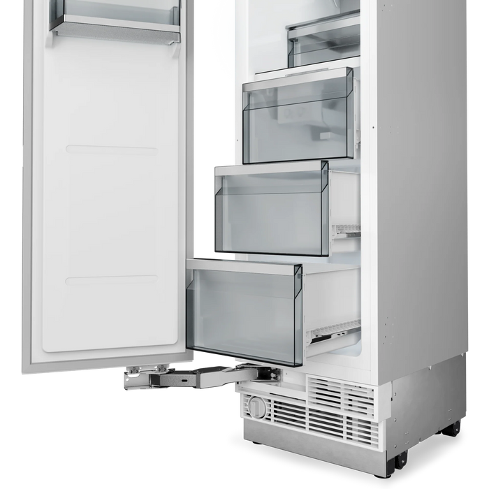 THOR Kitchen X-Series 18" Panel Ready Built-In Freezer Column, Automatic Ice Maker - Interior View