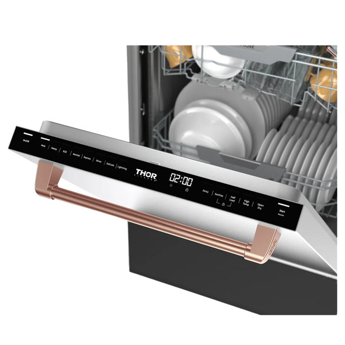 Gordon Ramsay by THOR Kitchen 24" Dishwasher, Rose Gold, DW24X8BA99-RSG