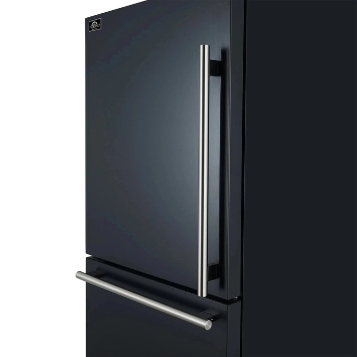 FORNO Espresso Milano 62" Side-By-Side Refrigerator FFFFD1787-60BLK