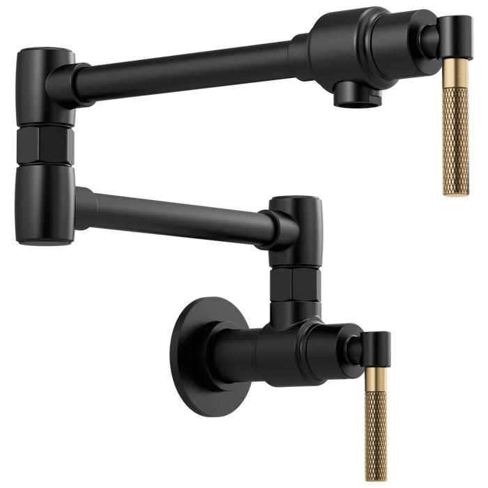 Brizo Litze Wall Mount Pot Filler with Knurled Handle Kit 62843LF