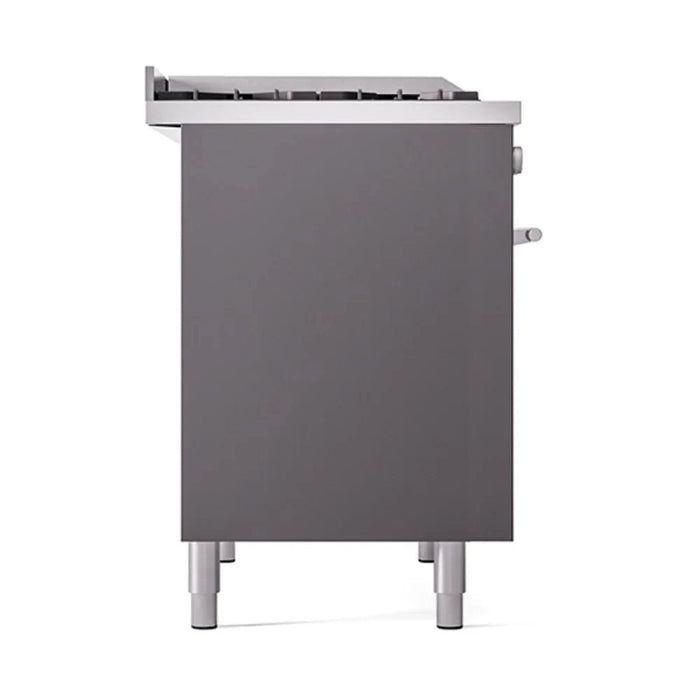 ILVE 40"Professional Plus Dual Fuel Range, Matte Graphite UPD40FQMPMG