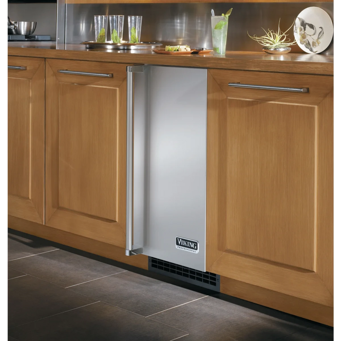 Viking® 15" Nugget Stainless Steel Ice Machine with Drain Pump FPNI515
